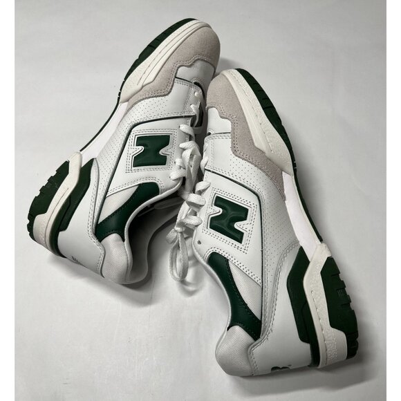 New Balance 550 Sneakers in White Green - Picture 7 of 10